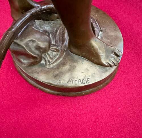Striking Bronze Figure Of The Youth David Circa 1870