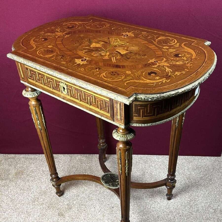 Marquetry, Poudreuse Circa 1875 Work/dressing Ta