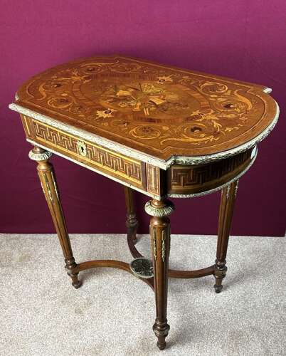 Marquetry, Poudreuse Circa 1875 Work/dressing Ta