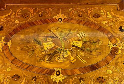 Marquetry, Poudreuse Circa 1875 Work/dressing Ta