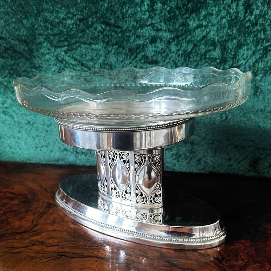 Wmf. Oval Pedestal Stand Circa 1900.
