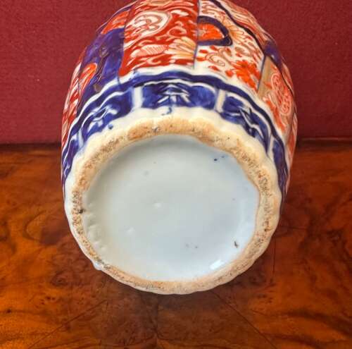 Fluted Body Imari Vase Circa 1910