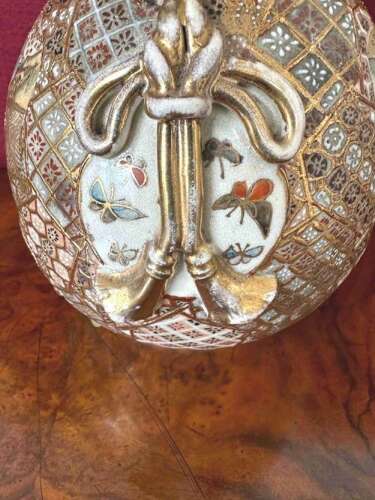 Satsuma Bottle Vase Circa 1890