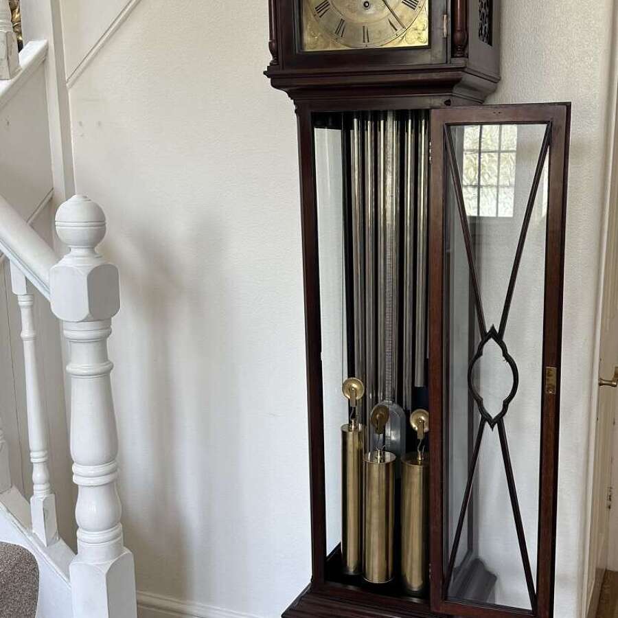 Long case clock with music tubular bell movement, circa 1910