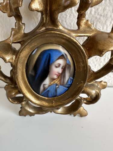 A Victorian miniature of the Madonna circa 1880