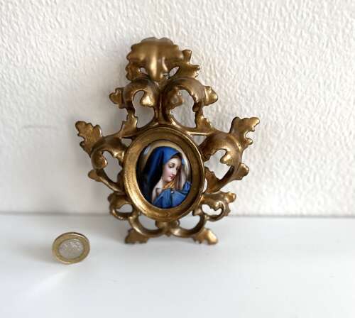 A Victorian miniature of the Madonna circa 1880
