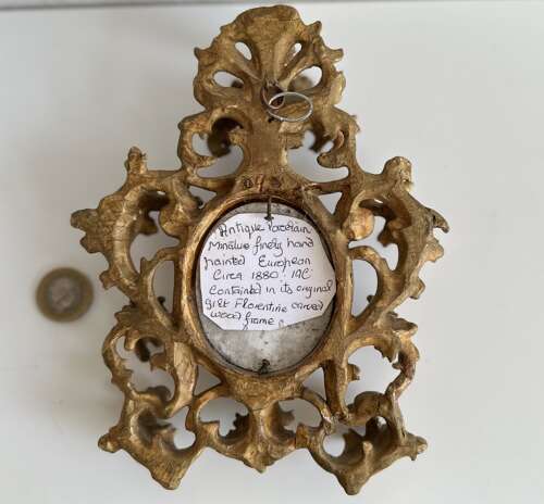 A Victorian miniature of the Madonna circa 1880