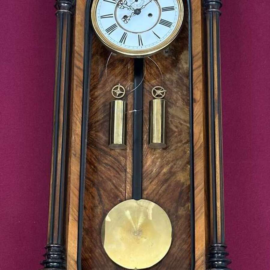 Wall clock, 8-day striking, circa 1880