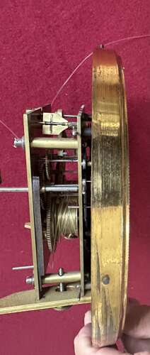 Wall clock, 8-day striking, circa 1880