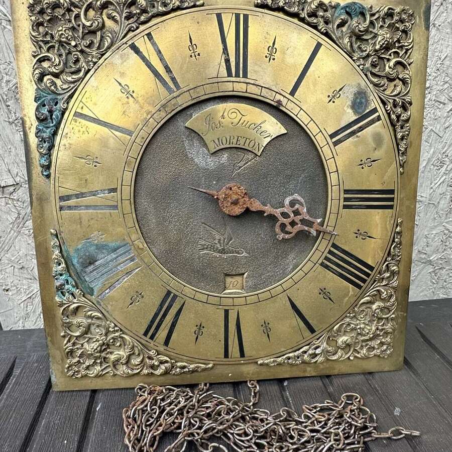Early wall clock circa 1730/1780 (Barn find condition)