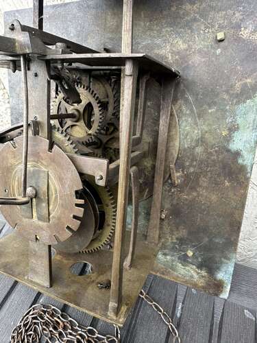 Early wall clock circa 1730/1780 (Barn find condition)
