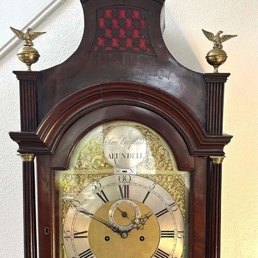 Georgian long case clock, circa 1775
