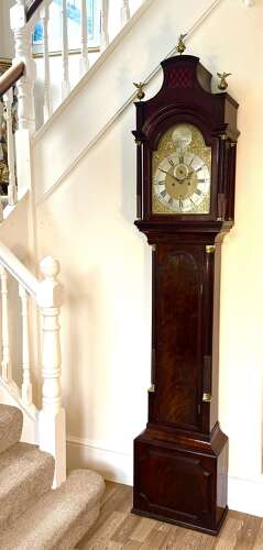 Georgian long case clock, circa 1775