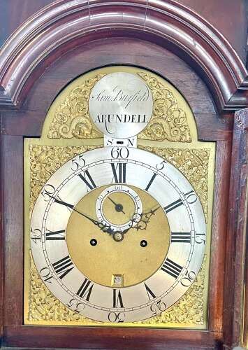 Georgian long case clock, circa 1775